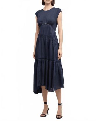 Frame Denim Gathered Tier Hem Dress In Eugenia