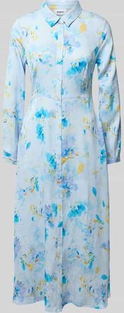 Moves Hemdblusenkleid mit Knopfleiste Modell Inula in Hellblau, Gr&ouml;&szlig;e 34