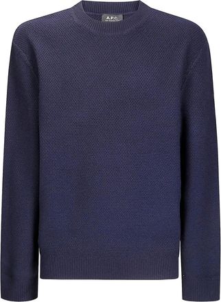 A.P.C. Maglione girocollo in lana - Blu