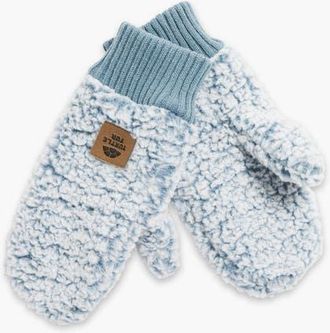 Turtle Fur High Pile Fleece Freestyle Mittens in Smoke Blue at Nordstrom