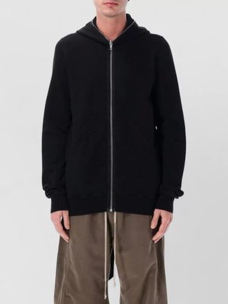 Rick Owens hooded cotton jersey hip length jacket