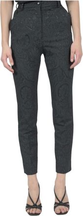 Dolce & Gabbana Dames, Broeken, Zwart, Maat: 2XS Polyamide