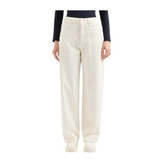 A|X Armani Exchange Wide Trousers, female, Beige, Size: W28 Wide Iso Jeans