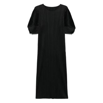 Issey Miyake Dames, Jurken, Zwart, Maat: L