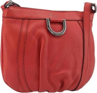 Gucci Pre-owned Vintage Shoulder Bag - Dames - Vintage Schoudertas - Rood - ONE Size - Leer - Vintage