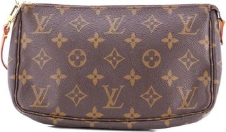 Louis Vuitton Clutch Pochette Accessoires in tela con monogramma - Marrone