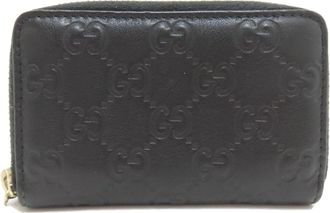 Gucci Black Leather Coin Purse/Coin Case (Pre-Owned)
