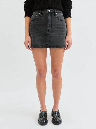 Daze Denim Malibu Mid Waist Mini Skirt In Spade