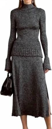 Proenza Schouler Lydia Skirt In Silver