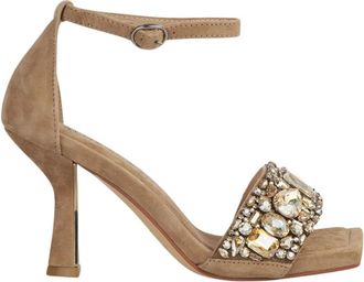 Alma En Pena Jewel Straps Heel Sandal - Dames - Sandalen met hakken - Beige - 42 EU - Schoenen
