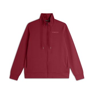 Freddy Felpa donna comfort fit zip e collo alto con interno floreale