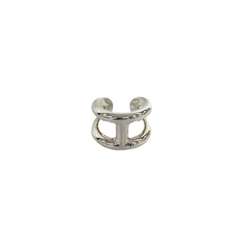 Herm&egrave;s Silver Silver 925 Band Ring (Pre-Owned)