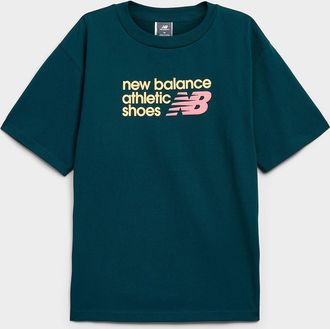 New Balance Mens Athletics logo retro T-shirt