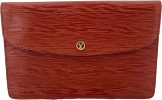 Louis Vuitton Louis Vuitton leren clutch Montaigne