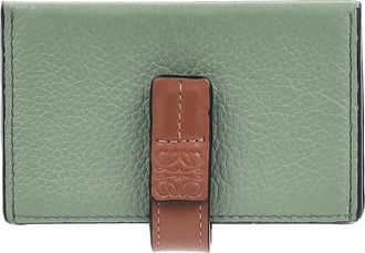Loewe Pre-owned Womens Accordion Wallet in Green Leather - One Size