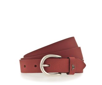 Mustang Lederg&uuml;rtel MUSTANG, Damen, Gr. 100, rot (350, rot), Rindsleder, G&uuml;rtel Lederg&uuml;rtel, Pull-Up-Leder mit Vintagecharakter, in schmaler Form, 2,5 cm