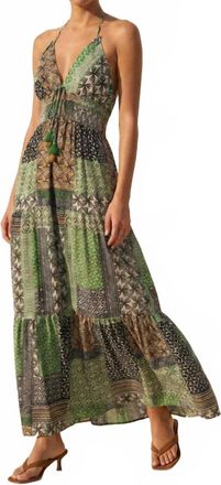 Dress Forum Floral Maxi Dress In Zephyr Green