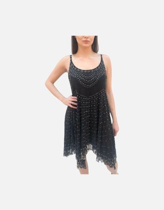 Diesel Womens DIESEL D GEN ABITO Womens Dresses Black Spaghetti Strap Sleeveless Party Bodycon - Size: 10/8