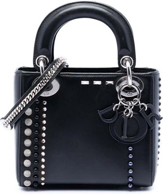Dior Pre-owned Dior Mini Lambskin Studded Crystal Pearl Lady Dior Ladies 91I7KZDQI7ZY5NJT
