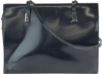 Gucci Black Enamel Tote (Authentic Pre-Loved)
