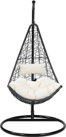 VENTE-UNIQUE.COM Sill&oacute;n colgante resina negro