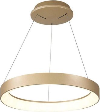 Mantra Inspired Mantra Niseko Anillo Colgante 45cm 30W LED, 3000K-6000K Ajustable, 2100lm, Control Remoto, Oro, 3 años de Garantía