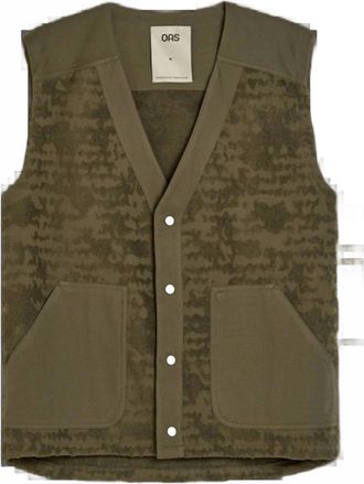OAS Mens Lagoon Cadet Terry Vest In Morel