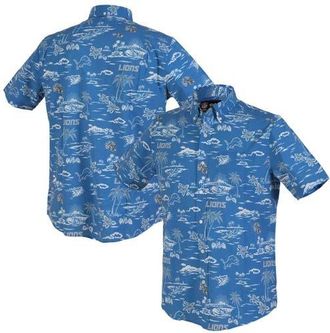 Reyn Spooner Mens Reyn Spooner Blue Detroit Lions Kekai Performance Button-Down Shirt at Nordstrom, Size Xxx-Large