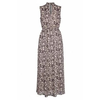 Ni&ugrave; Maxi Dresses, female, Multicolor, Size: XS Paisley Maxi Dress