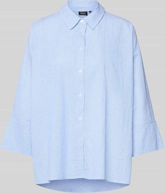 Only Boxy Fit Bluse aus reiner Baumwolle Modell AUGUSTA in Hellblau, Gr&ouml;&szlig;e XL