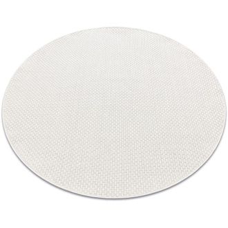 RugsX Rugsx - Alfombra Mimo 6272 Circulo Sisal Exterior Color Blanco White Circulo 120 Cm