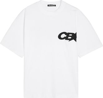 Cole Buxton Star Racing Logo-print Cotton T-shirt - White - Xxl
