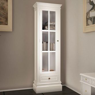 Berkfield Home Chic Bookcase Cabinet with 3 Shelves White Wooden