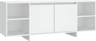 vidaXL Vidaxl - Mueble Para Tv Madera Contrachapada Blanco 130x35x50 Cm
