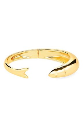 Madewell Fish Cuff Bracelet in Antique Gold at Nordstrom