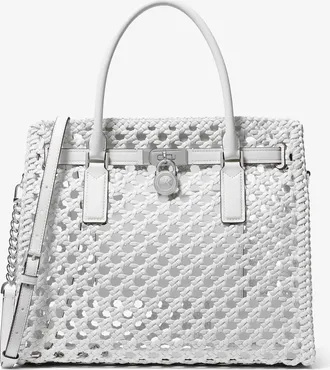 Michael Kors Hamilton Moderne Large Hand-Woven Satchel