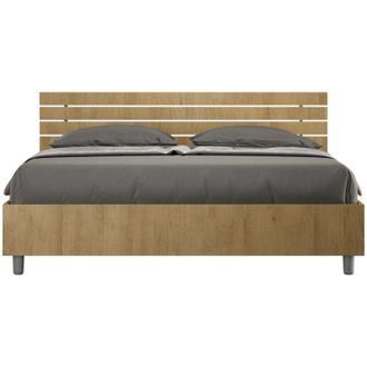 Les Tendances Les Tendances - Letto Matrimoniale - ankel - Colore: Quercia Natura - Tipologia Testata: Testata Dritta - Tipologia Letto: Senza Rete - Dimensione