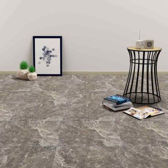vidaXL vidaXL Tavole per Pavimenti 55 pcs Nero 5,11 m&sup2; PVC