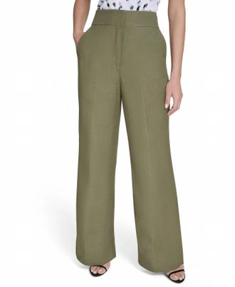 Calvin Klein Whitney Pant In Olive Green