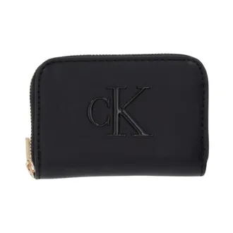 Calvin Klein Wallets & Cardholders, female, Black, Size: ONE SIZE Sleek Zip-Around Wallet