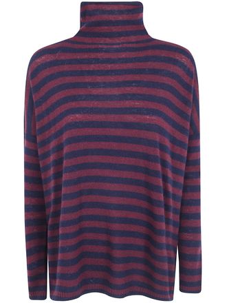 base Sweater Turtleneck B8513.602 591 Blue Burgundy