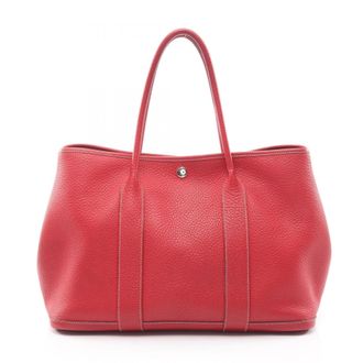 Herm&egrave;s Red Color Negonda Leather Tote Bag (Pre-Owned)