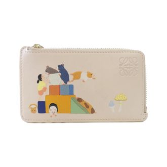 Loewe Pink Leather Coin Purse/Coin Case (Pre-Owned)