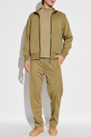 Palm Angels Sweatshirt With Stand-up Collar, Mens, Green