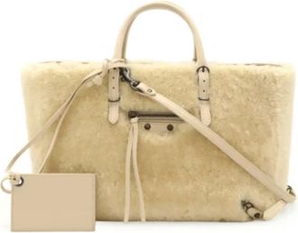 Balenciaga Pre-owned Tote Bags, female, Beige, Size: ONE SIZE Pre-owned Leather balenciaga-bags