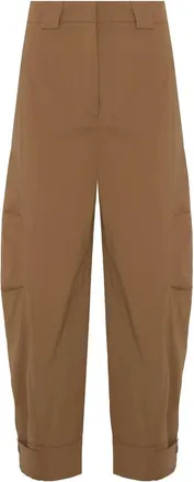 Beatrice .B Womens Cropped Barrel Trouser In Brown