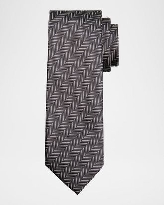 Tom Ford Men & apos;s Linen Polka Dot Tie