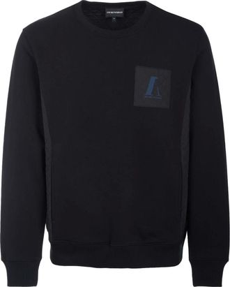 Armani Crewneck Sweatshirt - Heren - Sweatshirts & Hoodies - Zwart - Maat: XS