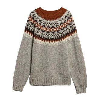 Barbour Maglione Girocollo Fair Isle di Produzione Scozzese - - Knitwear - Uomo - Multicolore - M