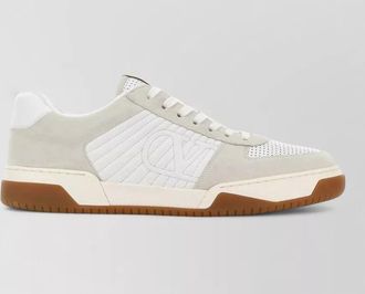 Valentino Garavani leather suede sneakers contrast sole design